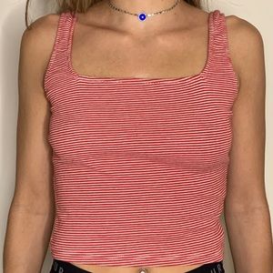 Striped brandy shirt ❤️🤍